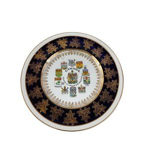 Vintage Canada souvenir 10" plate Solian Ware Simpsons Potters Cobridge